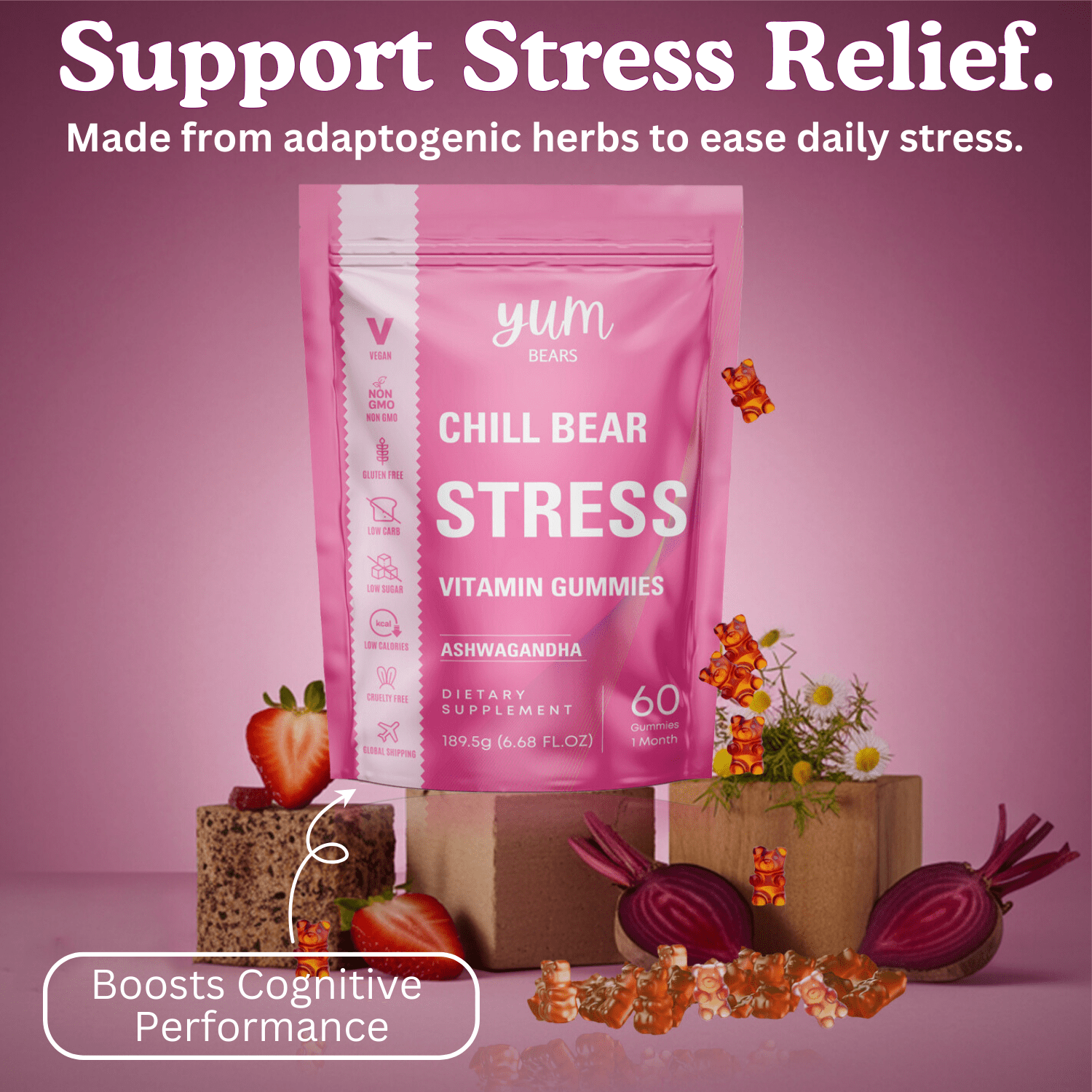 Chillbear STRESS Gummy - YUMBears.com