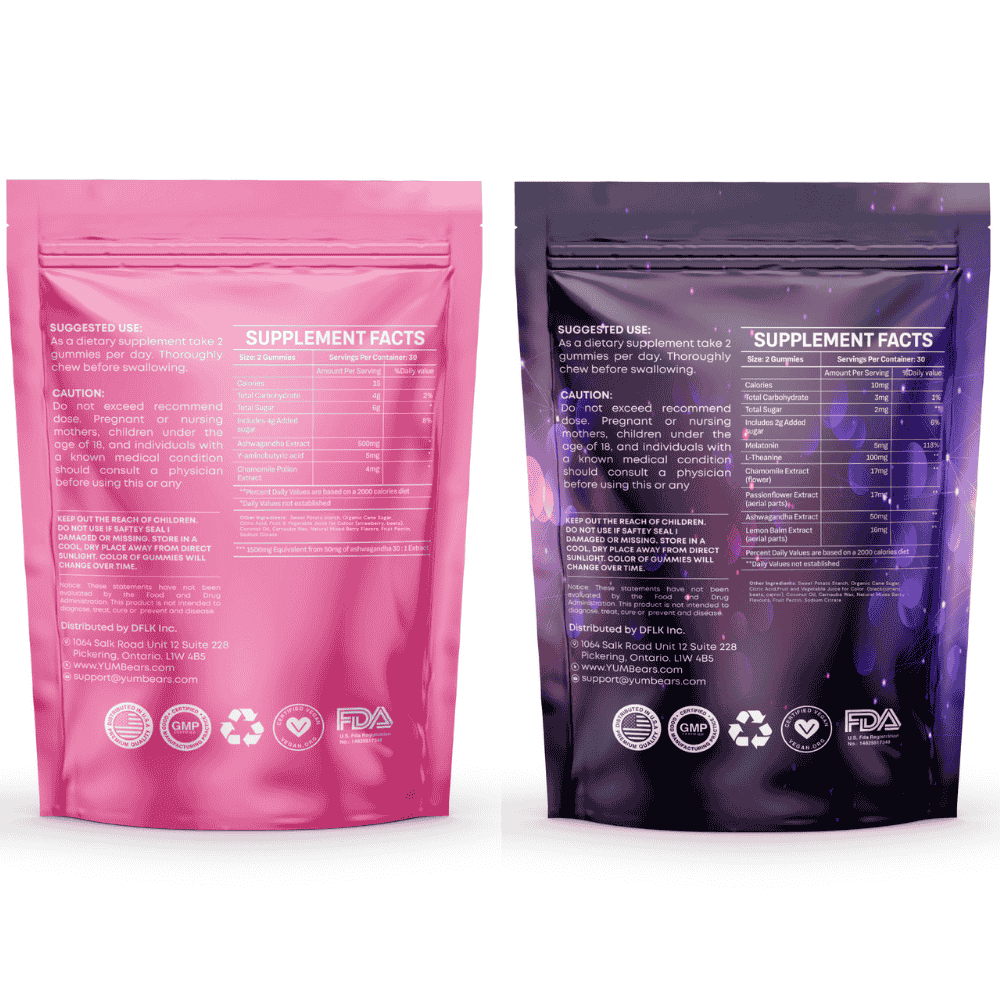 DreamyTime Duo (Sleep & Stress Bundle) - YUMBears.com