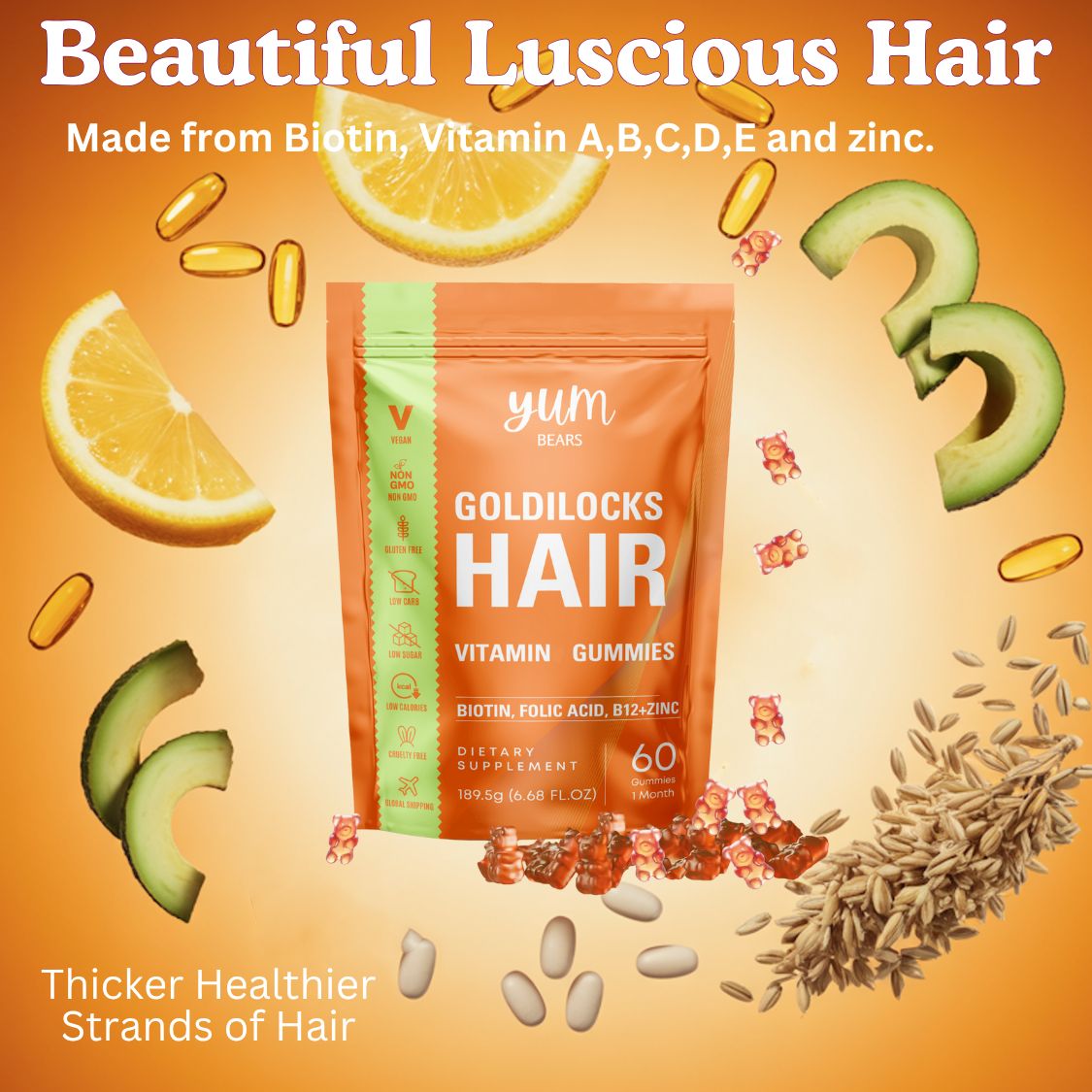 Goldilocks HAIR Gummy - YUMBears.com