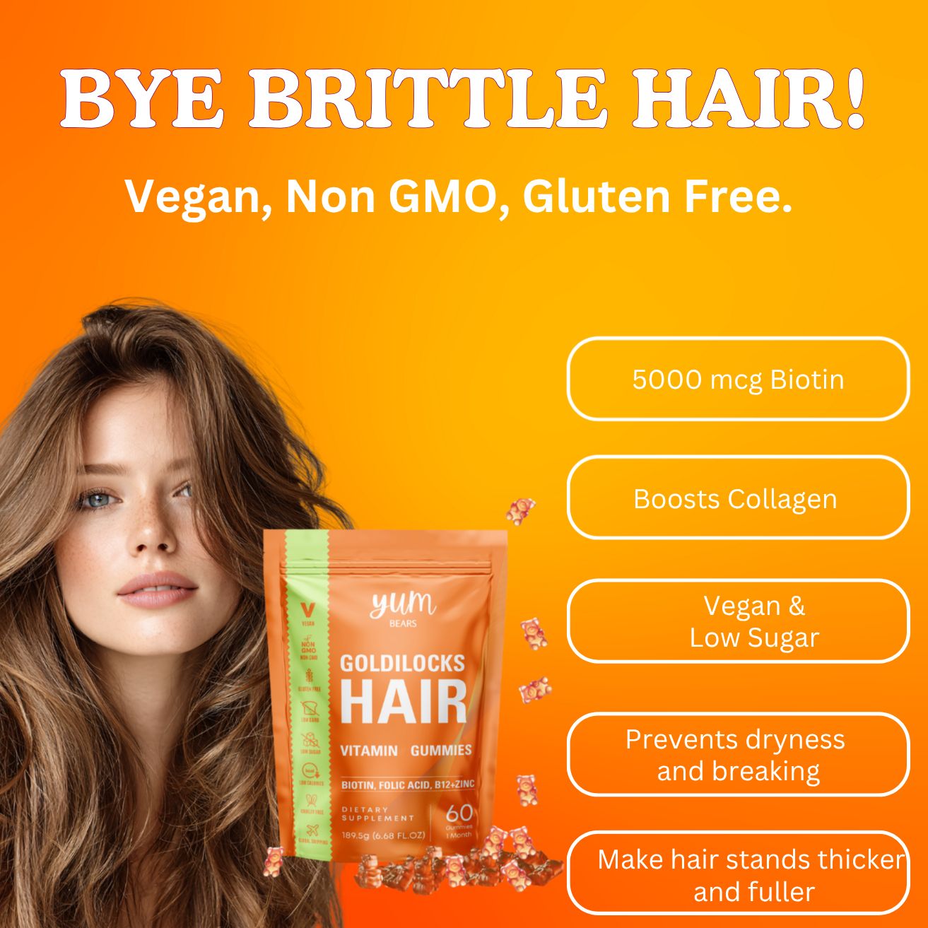 Goldilocks HAIR Gummy - YUMBears.com