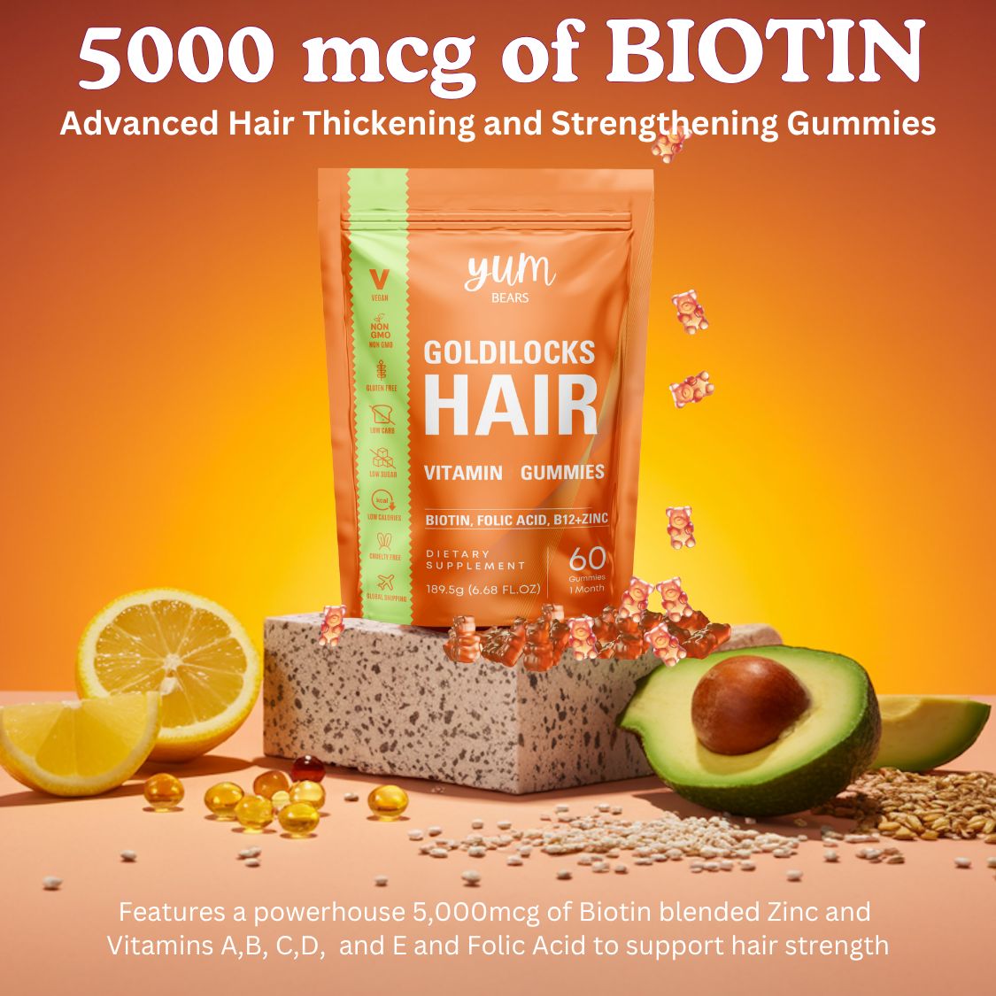 Goldilocks HAIR Gummy - YUMBears.com