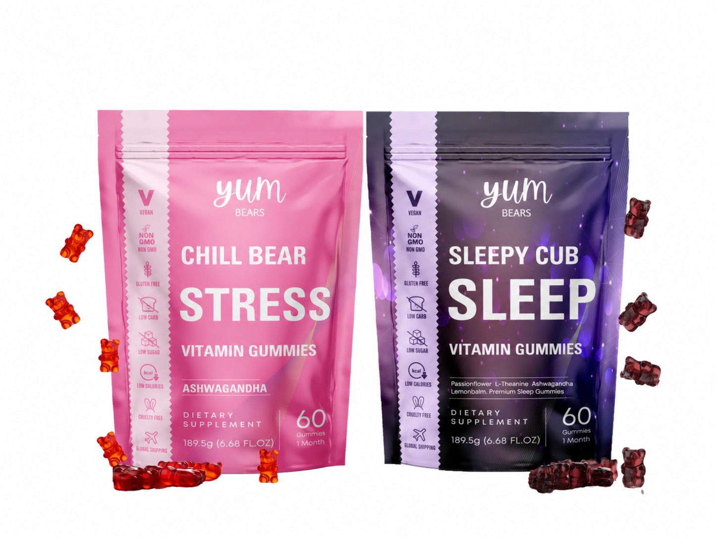 SLEEP & CALM - 2 Pk Bundle. - YUMBears.com