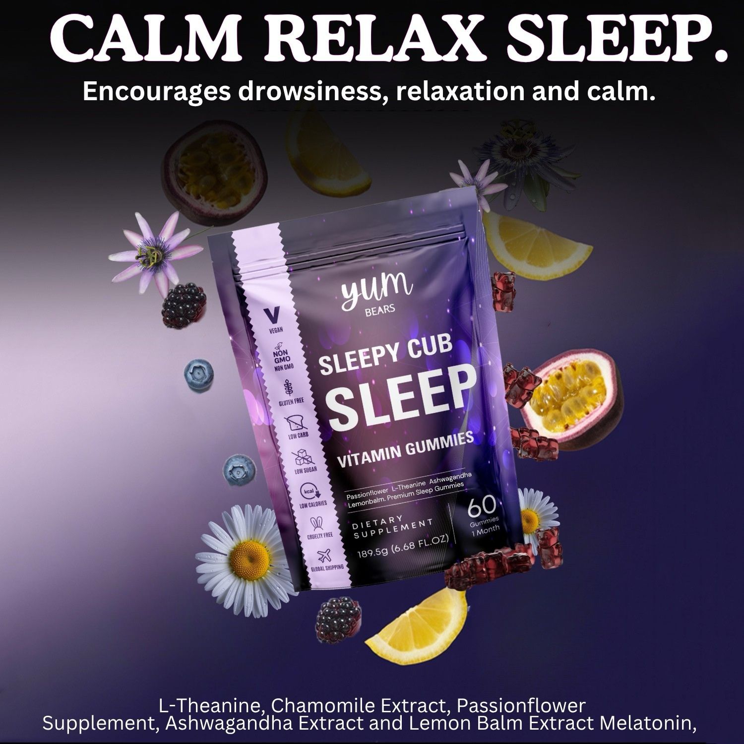 Sleepy Cub SLEEP Gummy - YUMBears.com