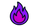 Urgent, hot fire emoji but make it purple. used in hot selling fast